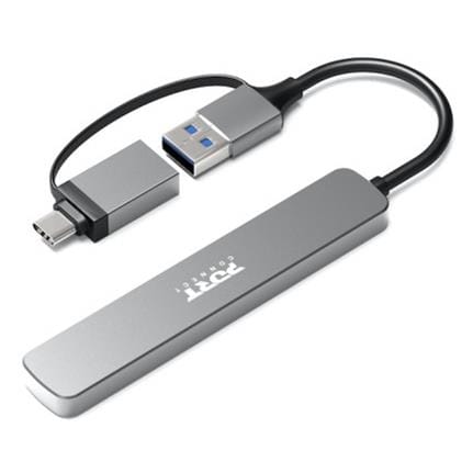 Port Designs 4-ports 5Gbps Multi USB Hub Silver 900161