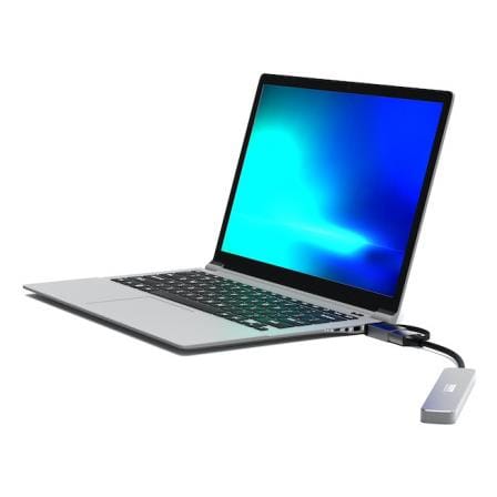 Port Designs 4-ports 5Gbps Multi USB Hub Silver 900161