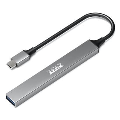Port Designs 100W 5Gbps 4-port Multi USB-C Hub Silver 900163