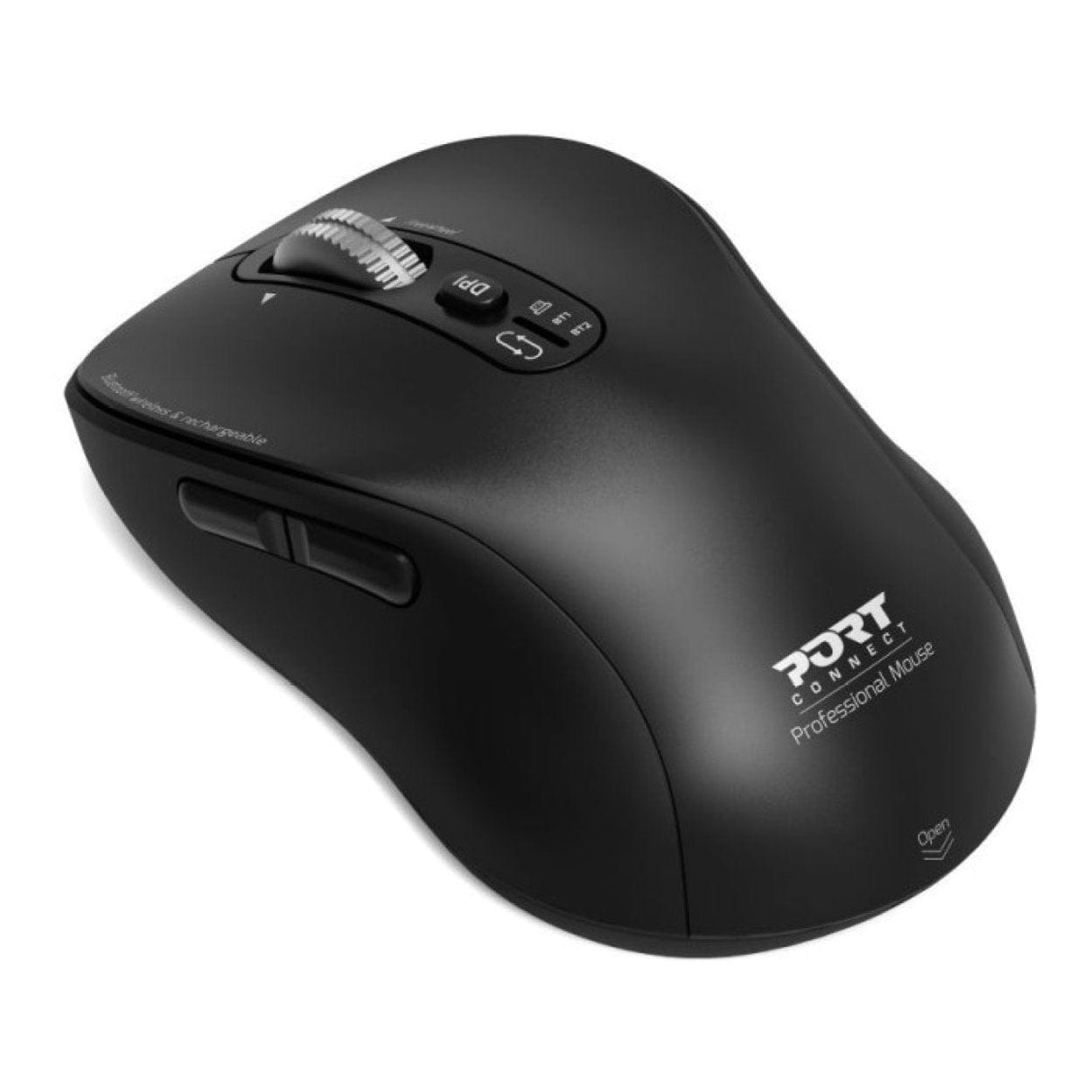 Port Designs Expert Wireless and Rechargeable Bluetooth Mouse Black 900707C