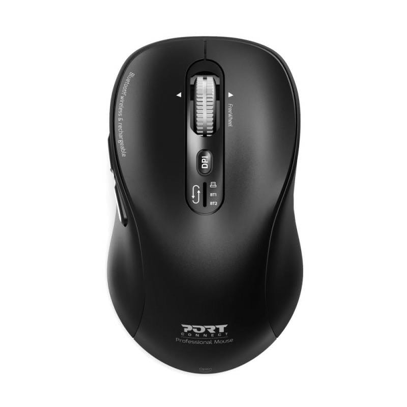 Port Designs Expert Wireless and Rechargeable Bluetooth Mouse Black 900707C
