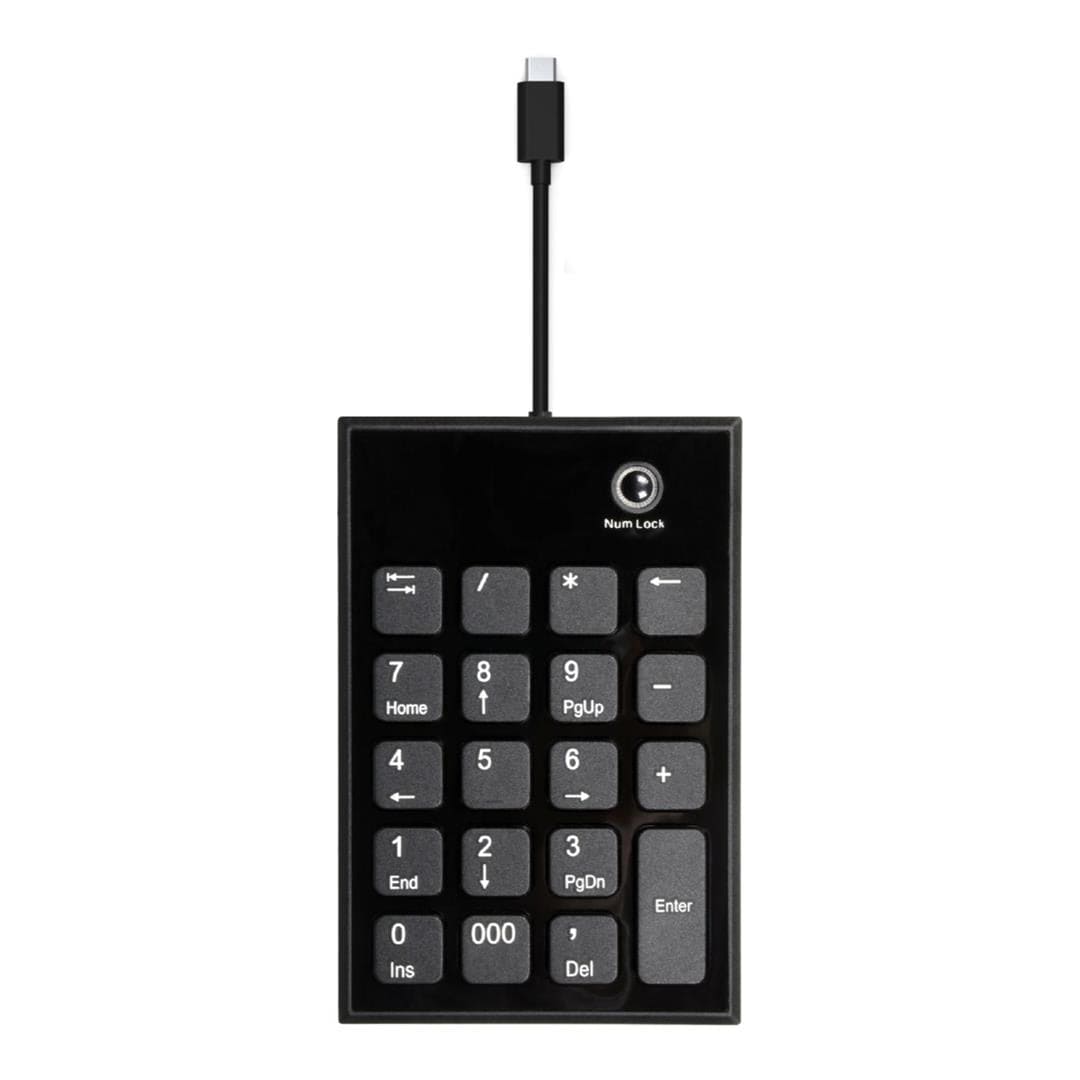 Port Designs Numeric Keypad Notebook USB Black and Grey 900801
