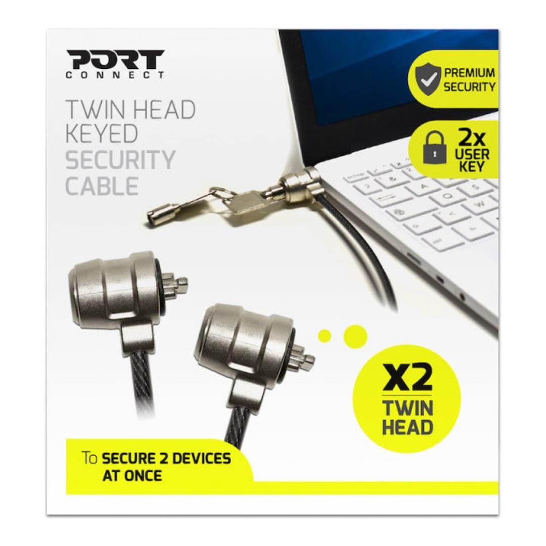 Port Designs Standard Double Head Keyed Security Cable 901201