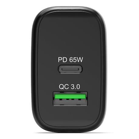 Port Designs 65W GaN USB Indoor Wall Fast Charger Black 902104EU