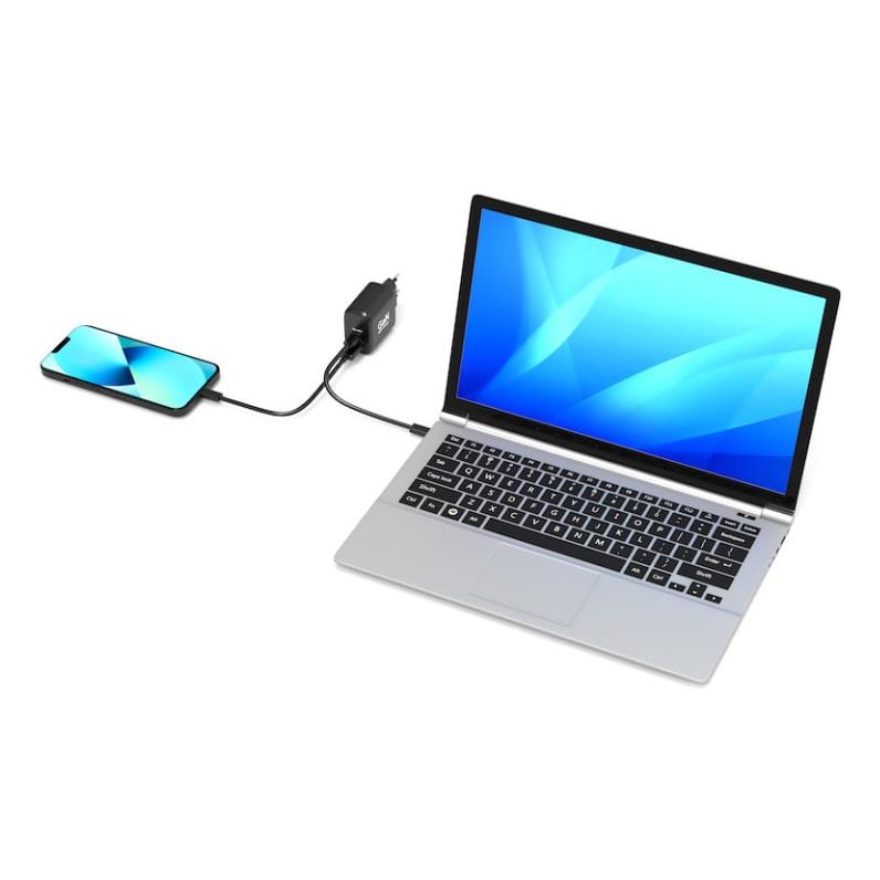 Port Designs 65W GaN USB Indoor Wall Fast Charger Black 902104EU