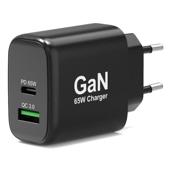 Port Designs 65W GaN USB Indoor Wall Fast Charger Black 902104EU