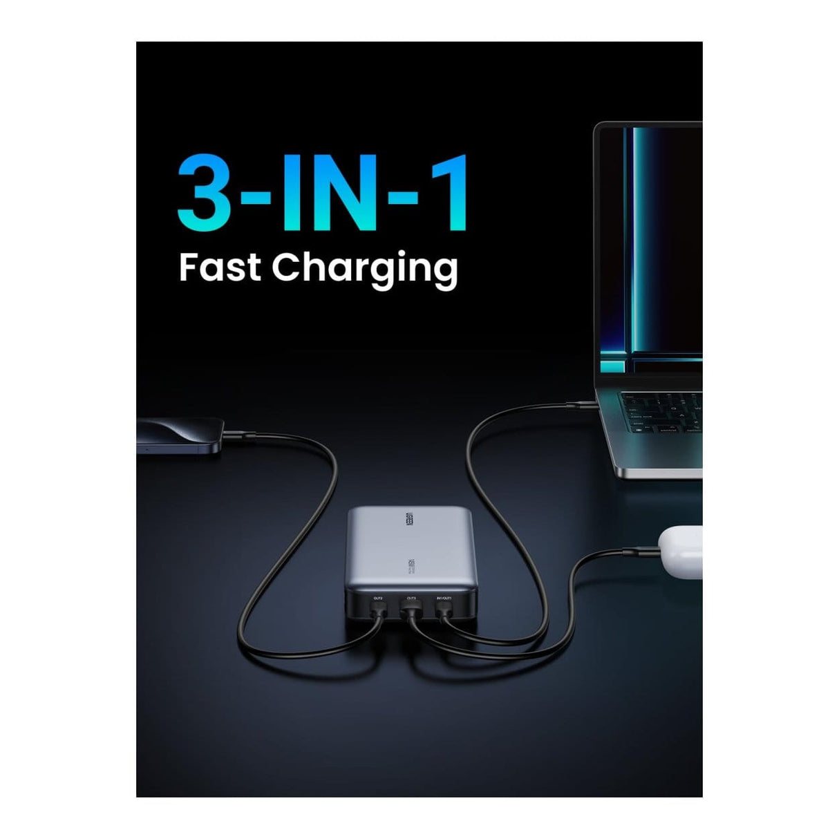 Ugreen 3-port 25000mAh Power Bank Grey 90597A