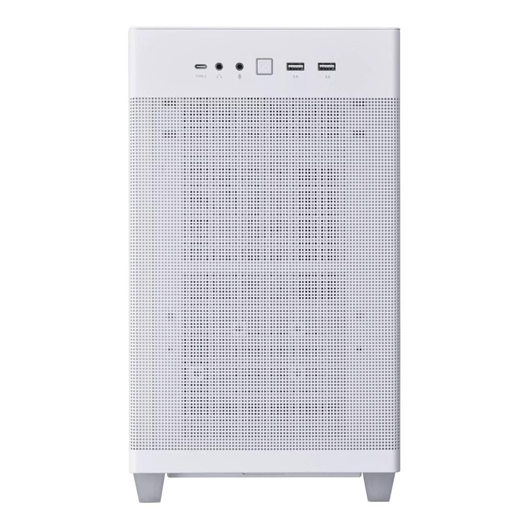 ASUS Prime AP201 Tempered Glass Micro-ATX PC Case White 90DC00G3-B39010