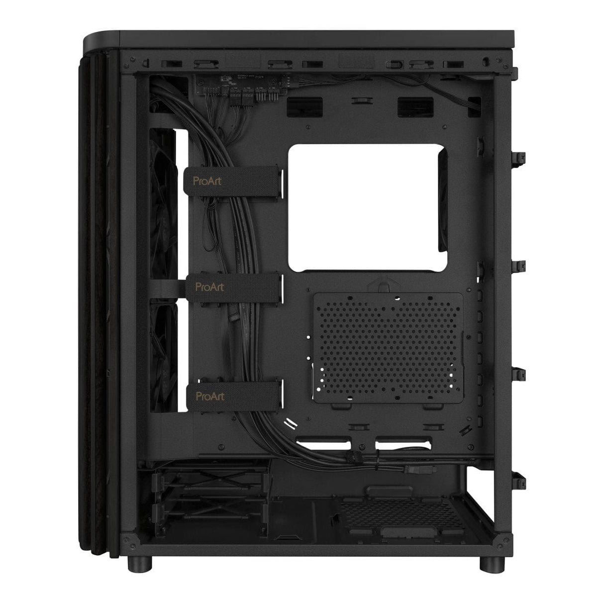 ASUS ProArt PA401 Wood Edtiton ATX Tower Case with Tempered Glass Panel 90DC00M0-B39000