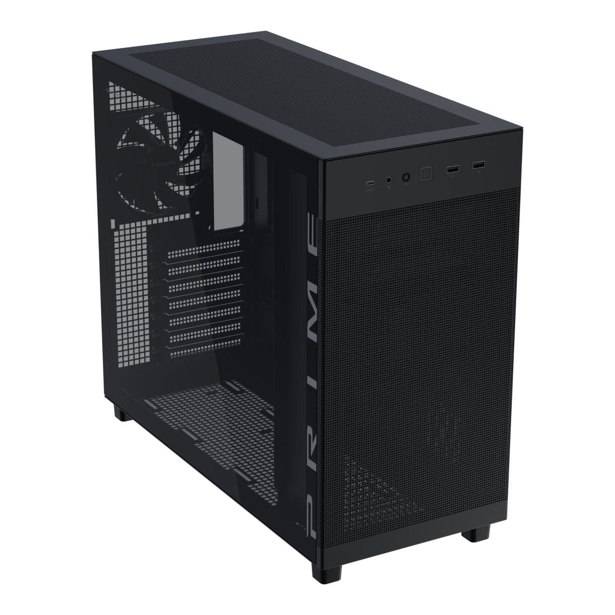 ASUS PRIME AP303 Tempered Glass Black ATX Midi-Tower Gaming PC Case 90DC00V0-B39010