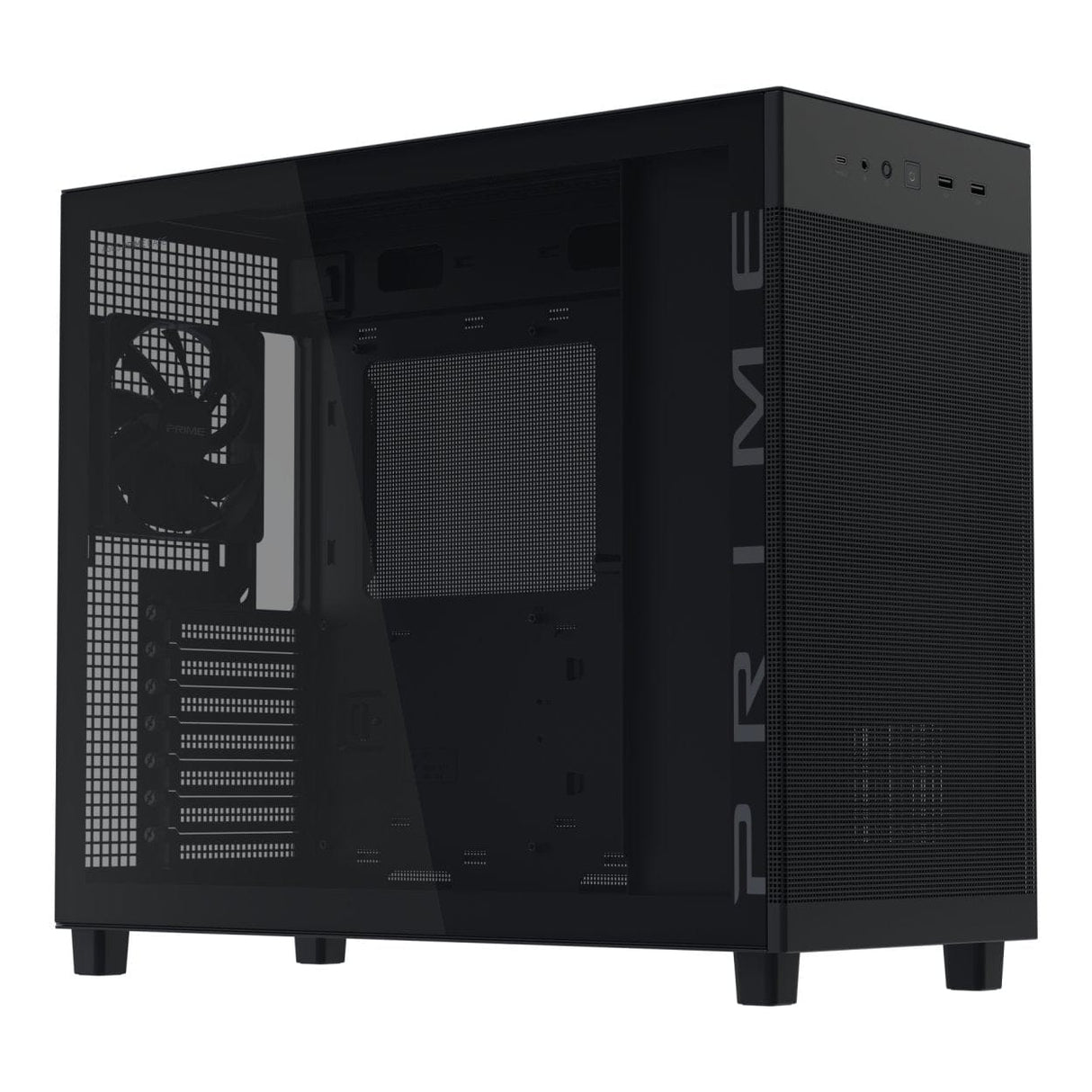 ASUS PRIME AP303 Tempered Glass Black ATX Midi-Tower Gaming PC Case 90DC00V0-B39010
