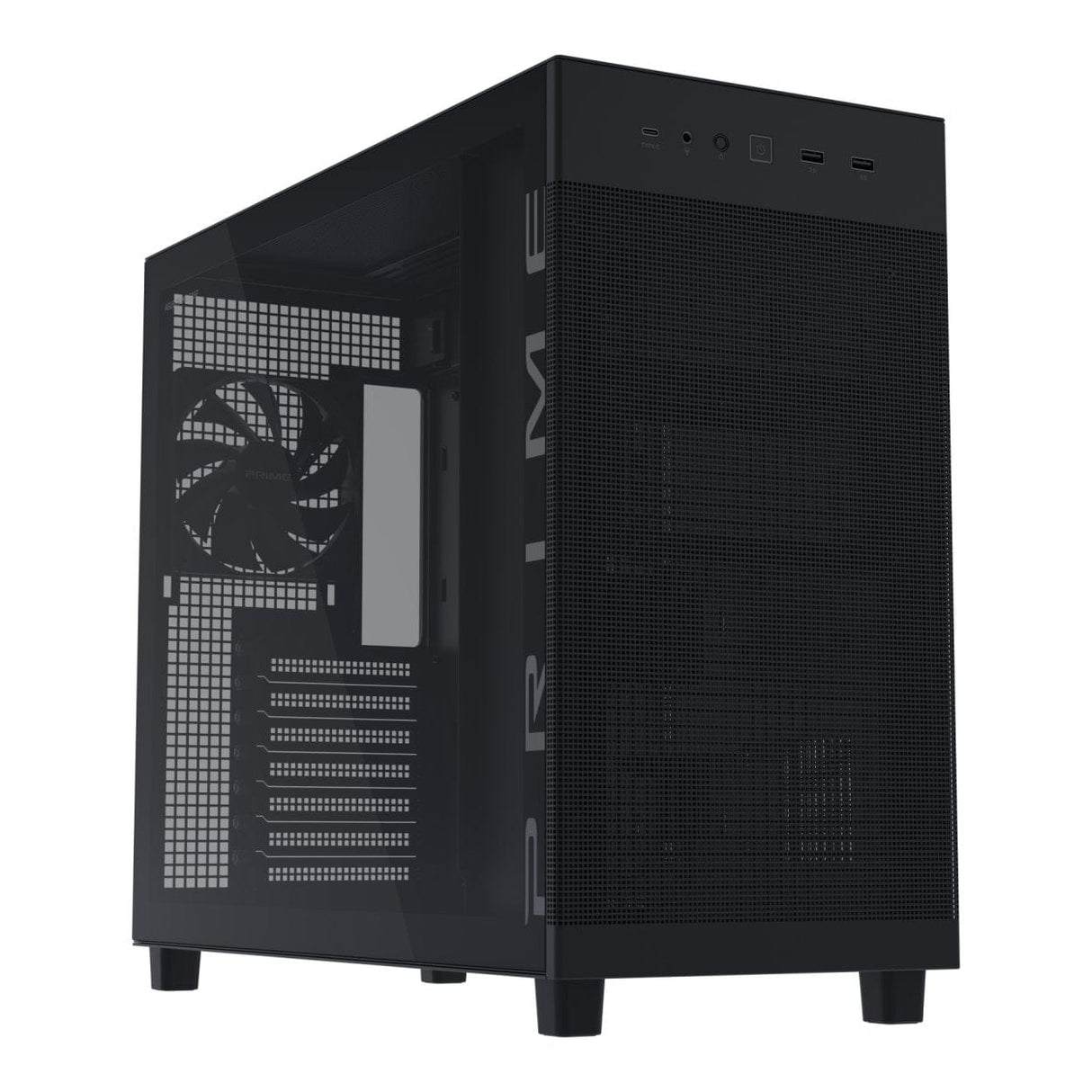 ASUS PRIME AP303 Tempered Glass Black ATX Midi-Tower Gaming PC Case 90DC00V0-B39010