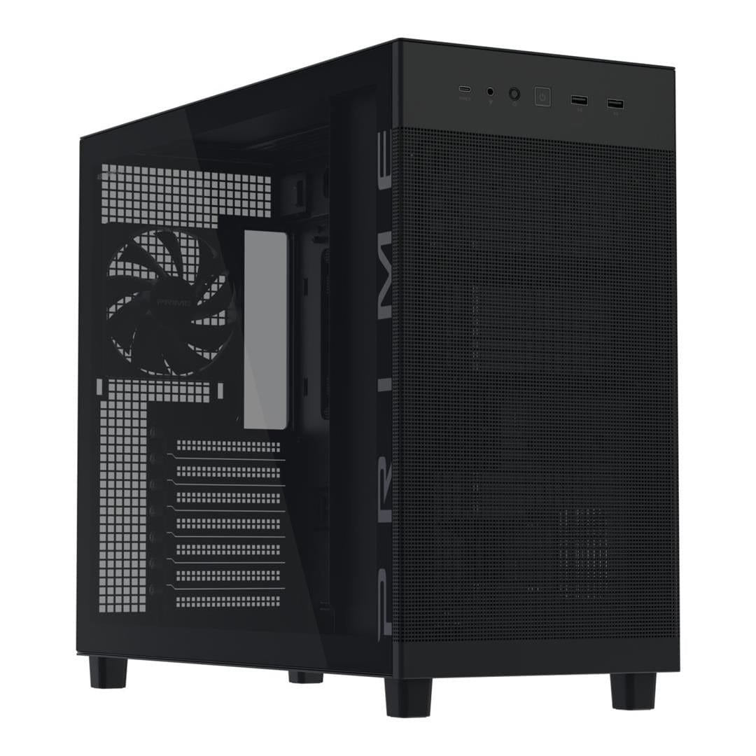 ASUS PRIME AP303 Tempered Glass Black ATX Midi-Tower Gaming PC Case 90DC00V0-B39010