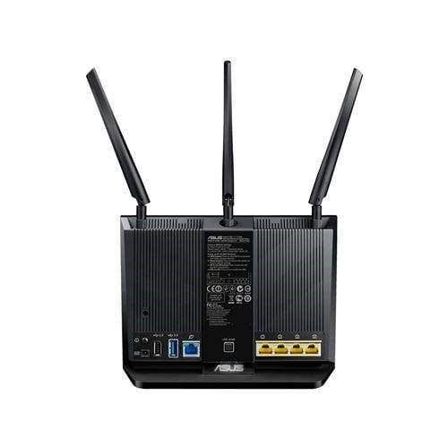Asus RT-AC68U Wireless Router - Dual-band 2.4 GHz and 5GHz Gigabit Ethernet Black 90IG00C0-BM3010