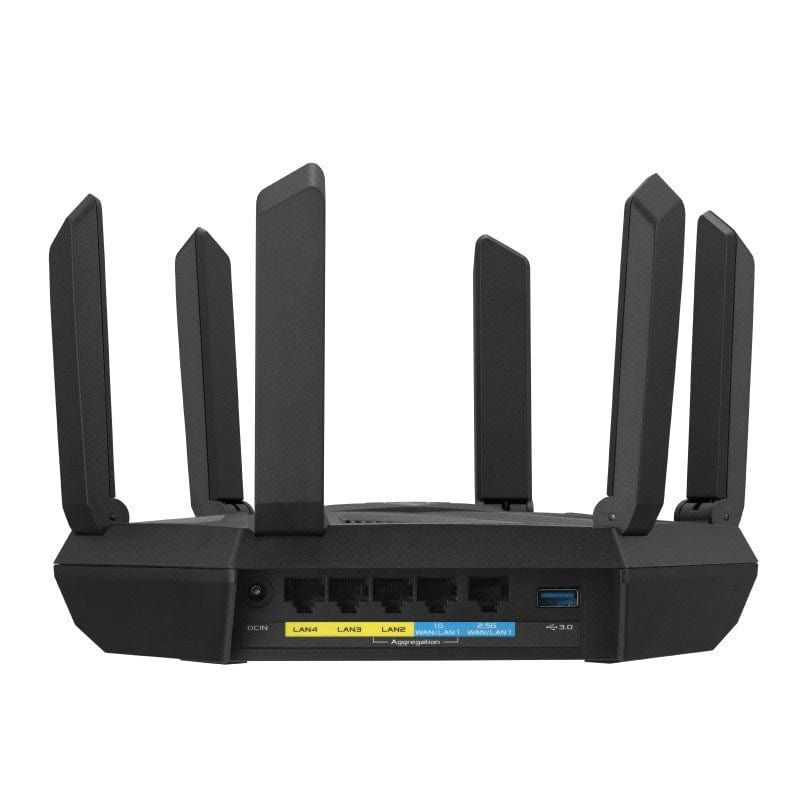 Asus RT-AXE7800 Wireless Router - Tri-band 2.4GHz 5GHz and 6GHz Black 90IG07B0-MU9B00