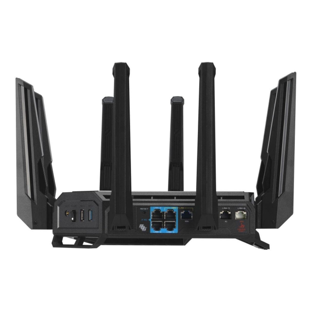 ASUS ROG Rapture GT-BE19000 Wireless Router - Tri-band 2.4GHz 5GHz and 6GHz Multi-Gigabit Ethernet 90IG0850-MO9A0V