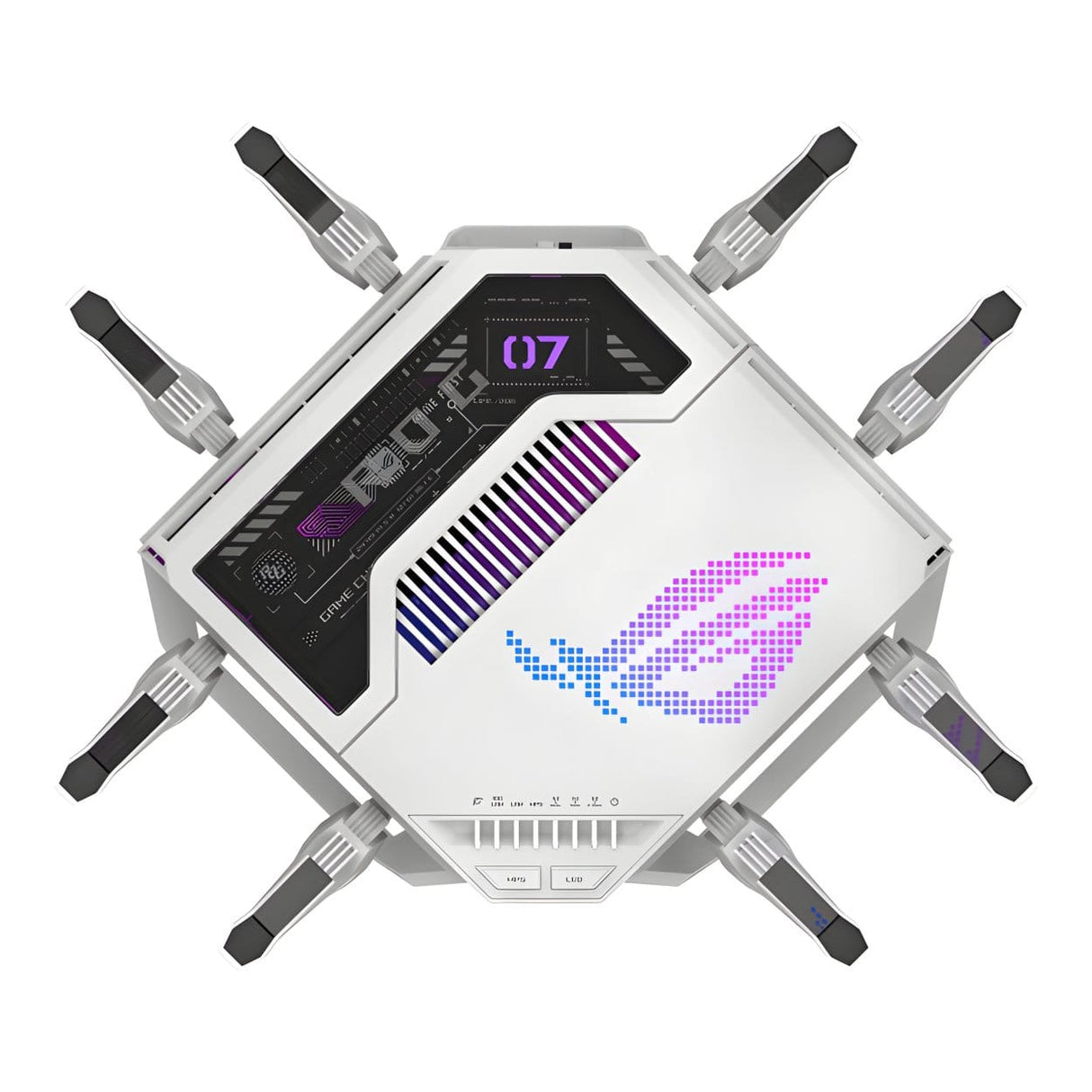 ASUS ROG Rapture GT-BE19000AI Wireless Router - Tri-band 2.4GHz, 5GHz and 6GHz 10 Gigabit Ethernet 90IG09S0-MO9A0V