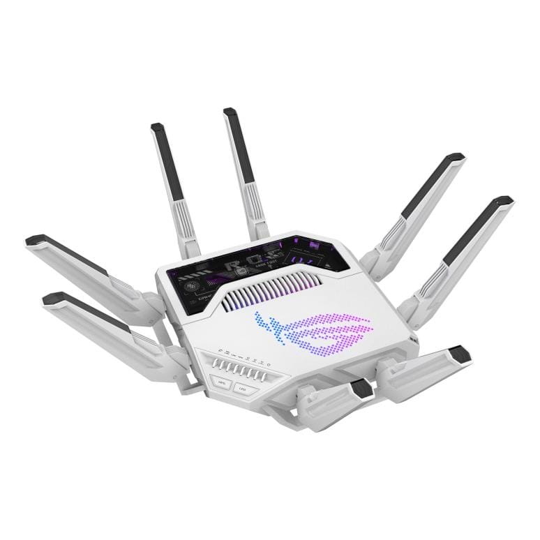 ASUS ROG Rapture GT-BE19000AI Wireless Router - Tri-band 2.4GHz, 5GHz and 6GHz 10 Gigabit Ethernet 90IG09S0-MO9A0V