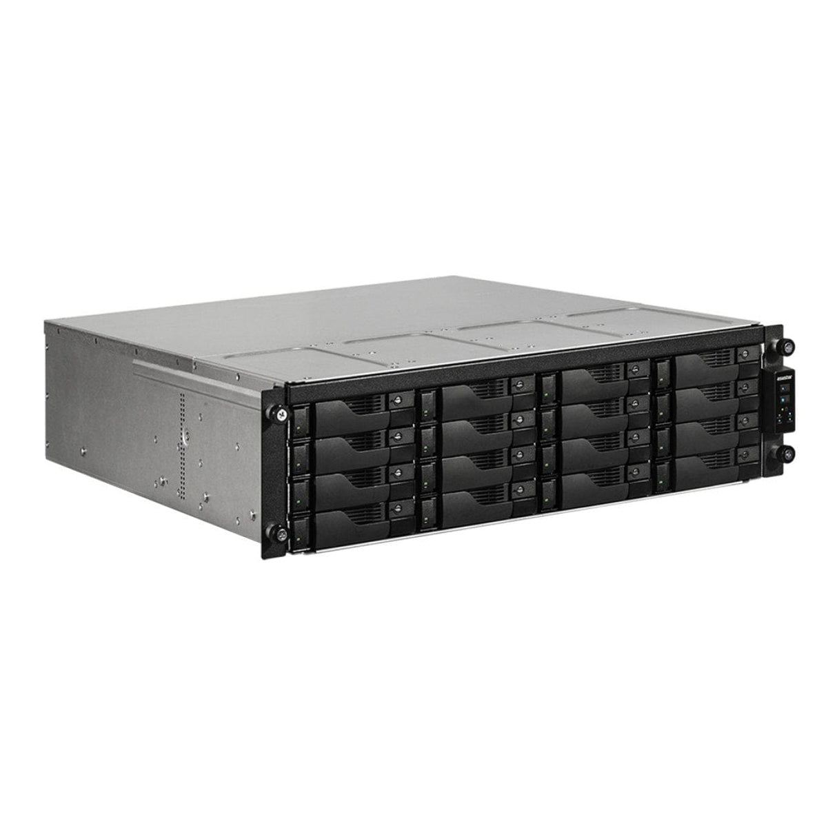 Asustor AS7116RDX NAS Storage 3U Server Rack - Intel Xeon E-2224 8GB RAM No HDD ADM Black 90IX01B1-BW3S10