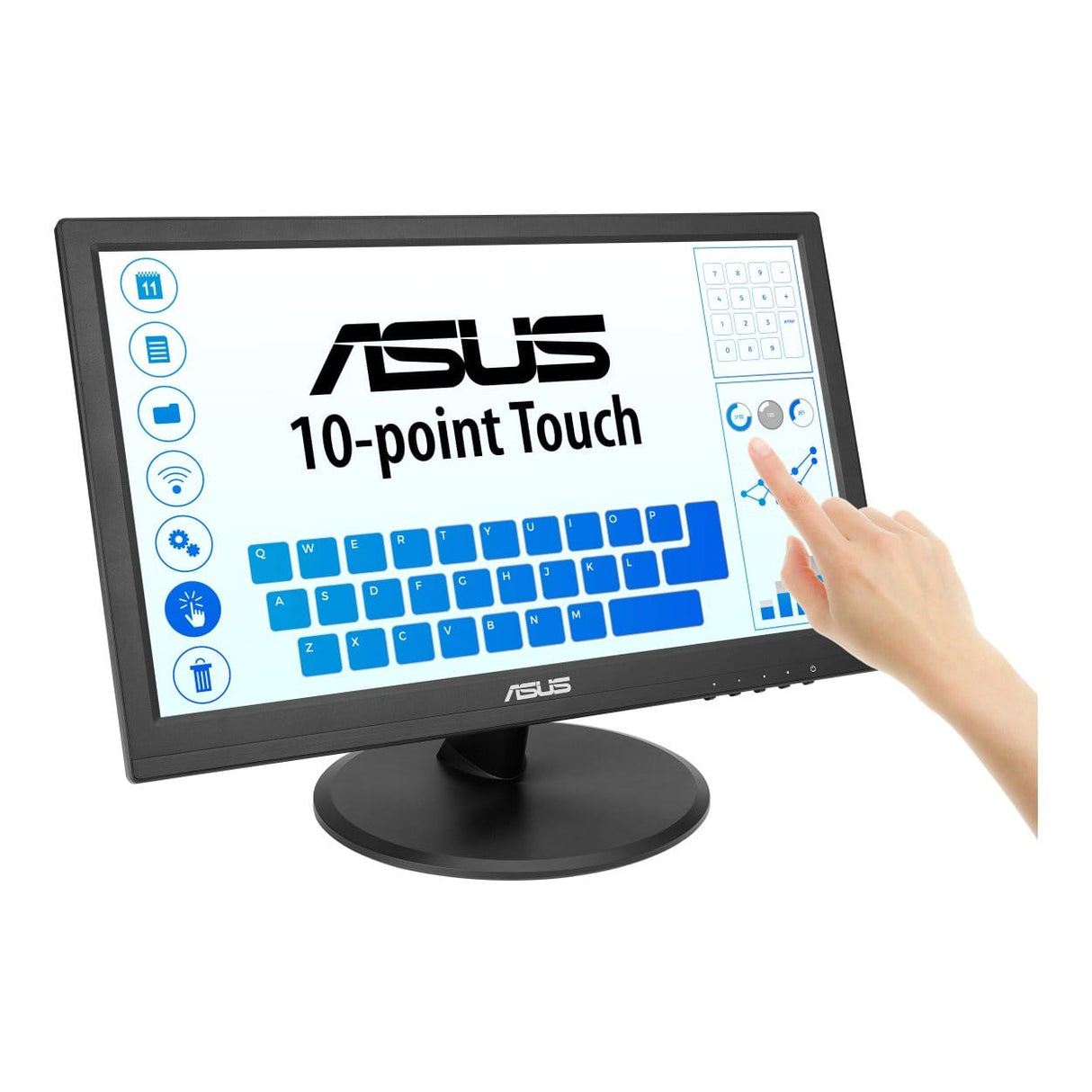 ASUS VT169HE 15.6-inch 1920 x 1080p FHD 16:9 60Hz 5ms LED IPS Touch Monitor 90LM09V1-B01170