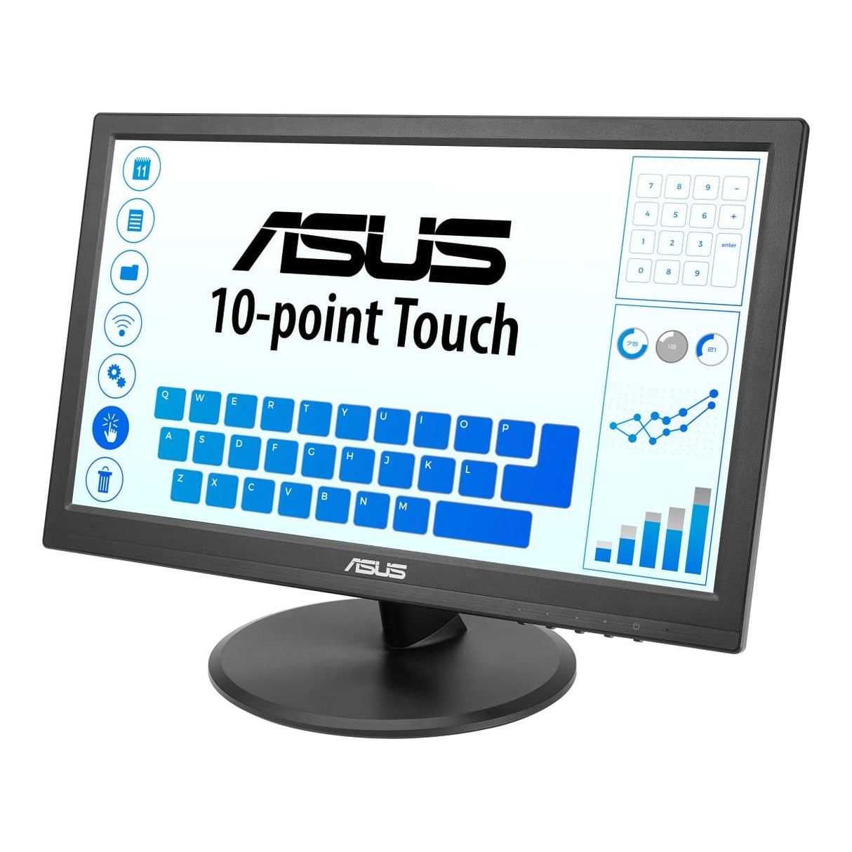 ASUS VT169HE 15.6-inch 1920 x 1080p FHD 16:9 60Hz 5ms LED IPS Touch Monitor 90LM09V1-B01170