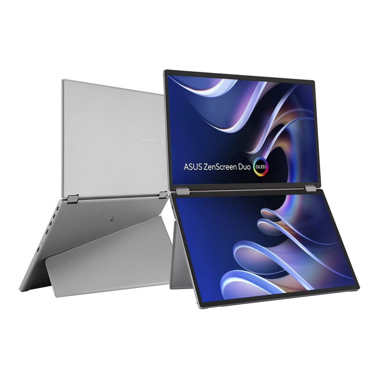 ASUS ZenScreen Duo MQ149CD 14-inch 1920 x 1200p WUXGA 16:10 60Hz 1ms OLED Foldable Portable Monitor 90LM0AKV-B01N70