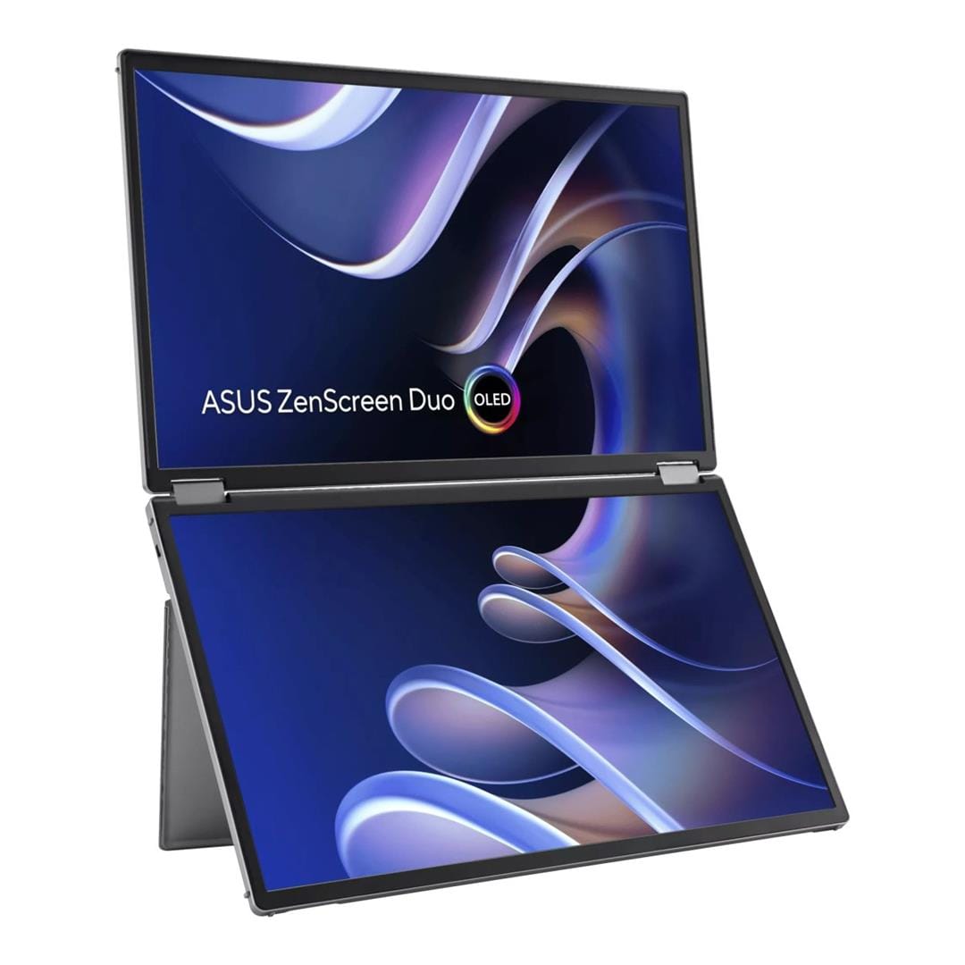 ASUS ZenScreen Duo MQ149CD 14-inch 1920 x 1200p WUXGA 16:10 60Hz 1ms OLED Foldable Portable Monitor 90LM0AKV-B01N70