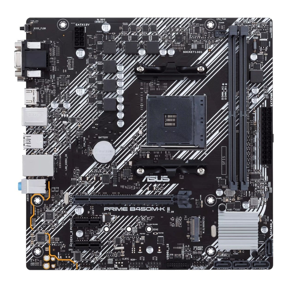 Asus Prime B450M-K II AMD Socket AM4 micro ATX Motherboard 90MB1600-M0EAY0