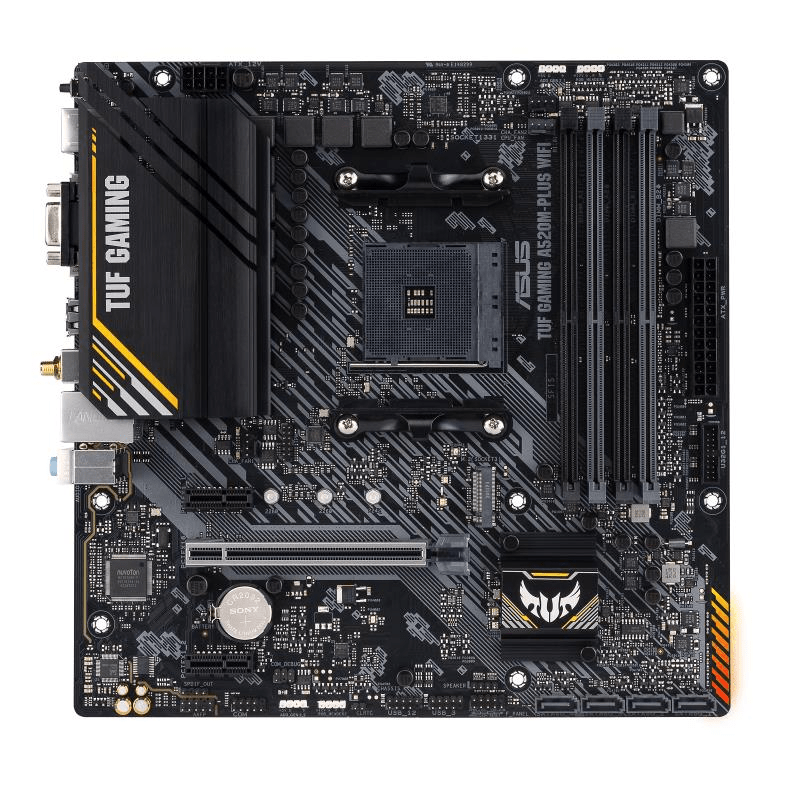 ASUS TUF Gaming A520M-PLUS Wi-Fi AMD Socket AM4 micro ATX Motherboard 90MB17F0-M0EAY0
