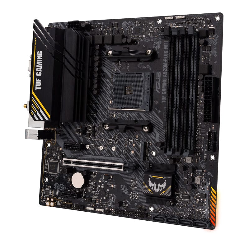 ASUS TUF Gaming A520M-PLUS Wi-Fi AMD Socket AM4 micro ATX Motherboard 90MB17F0-M0EAY0