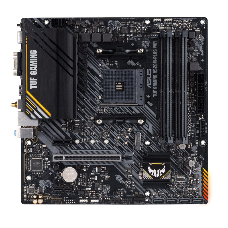 ASUS TUF Gaming A520M-PLUS Wi-Fi AMD Socket AM4 micro ATX Motherboard 90MB17F0-M0EAY0
