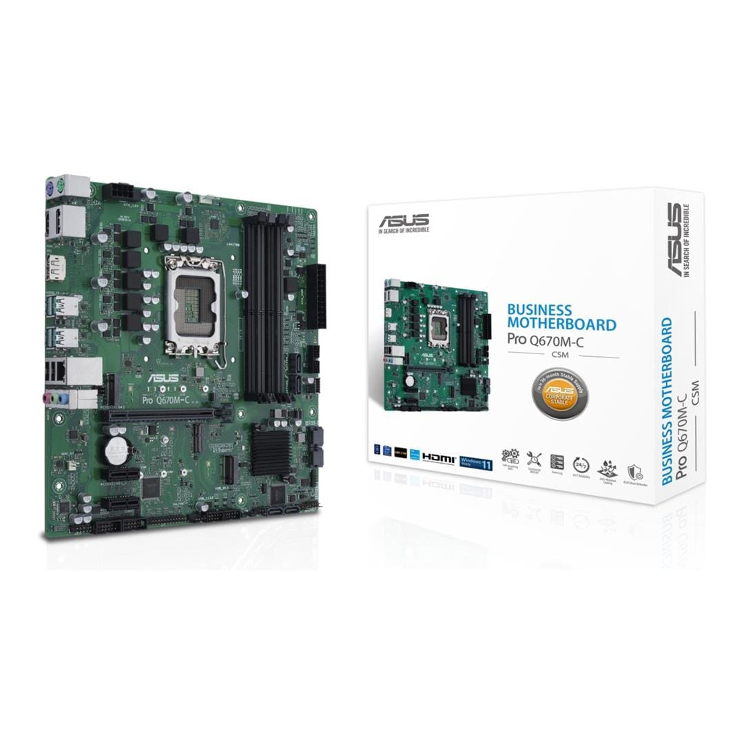 ASUS Pro Q670M-C-CSM Intel LGA 1700 micro ATX Motherboard