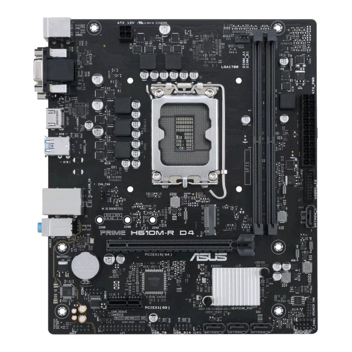 Asus Prime H610M-R D4 Intel LGA 1700 micro ATX Motherboard 90MB1B40-M0ECY0