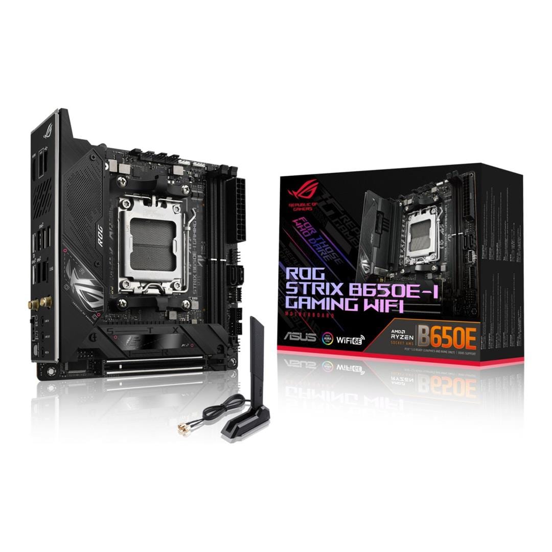 ASUS ROG Strix B650E-I Gaming Wi-Fi AMD Socket AM5 mini ITX Motherboard 90MB1BI0-M0EAY0