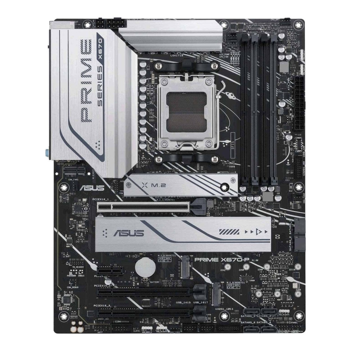 ASUS Prime X670-P AMD Socket AM5 ATX Motherboard 90MB1BU0-M0EAY0