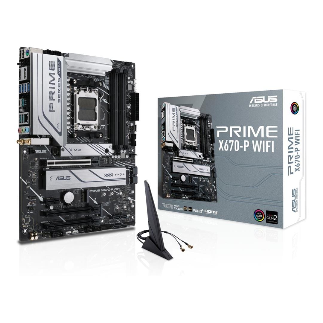 ASUS Prime X670-P Wi-Fi AMD Socket AM5 ATX Motherboard 90MB1BV0-M0EAY0