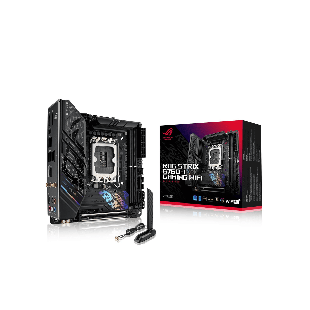 ASUS ROG Strix B760-I Gaming Wi-Fi Intel LGA 1700 mini ITX Motherboard 90MB1D90-M0EAY0