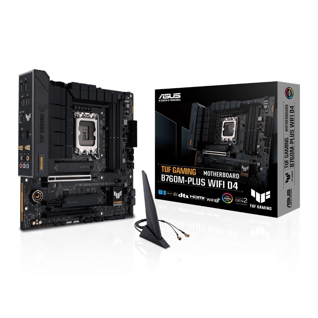 Asus TUF Gaming B760M-Plus Wi-Fi D4 Intel LGA 1700 micro ATX Motherboard 90MB1DG0-M0EAY0
