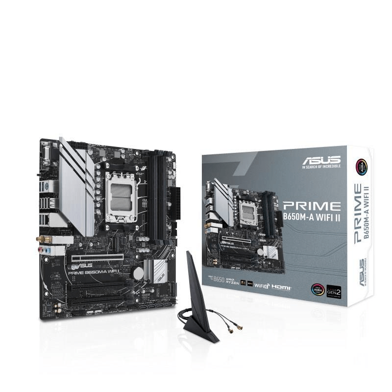 Asus Prime B650M-A Wi-Fi II AMD Socket AM5 micro ATX Motherboard 90MB1EG0-M0EAY0