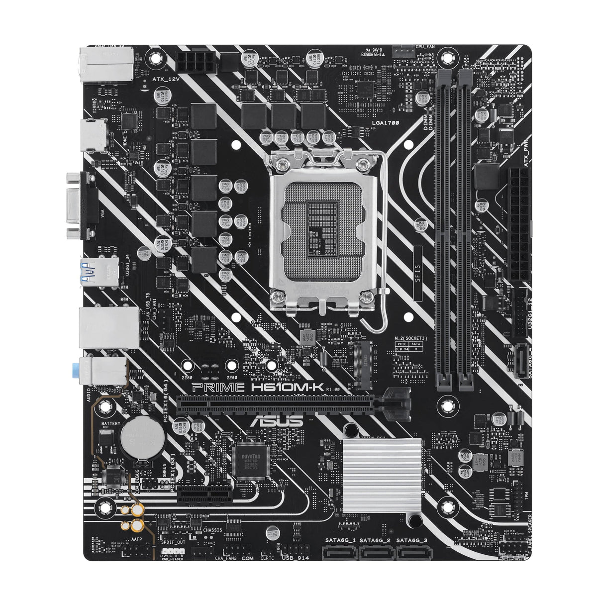 ASUS Prime H610M-K Intel LGA 1700 micro ATX Motherboard 90MB1GA0-M0EAY0
