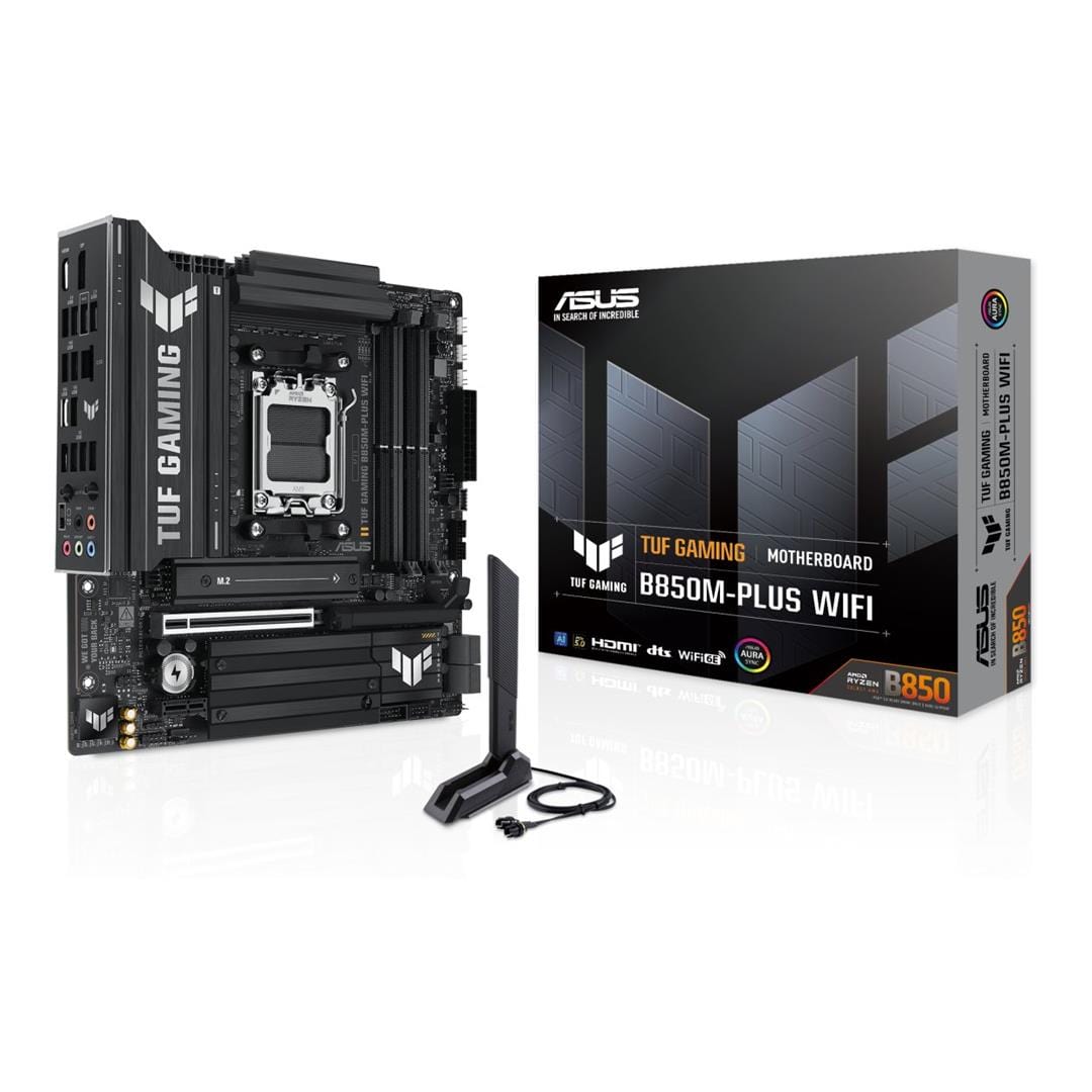 ASUS TUF Gaming B850M-PLUS Wi-Fi AMD Socket AM5 micro ATX Motherboard 90MB1IY0-M0EAY0