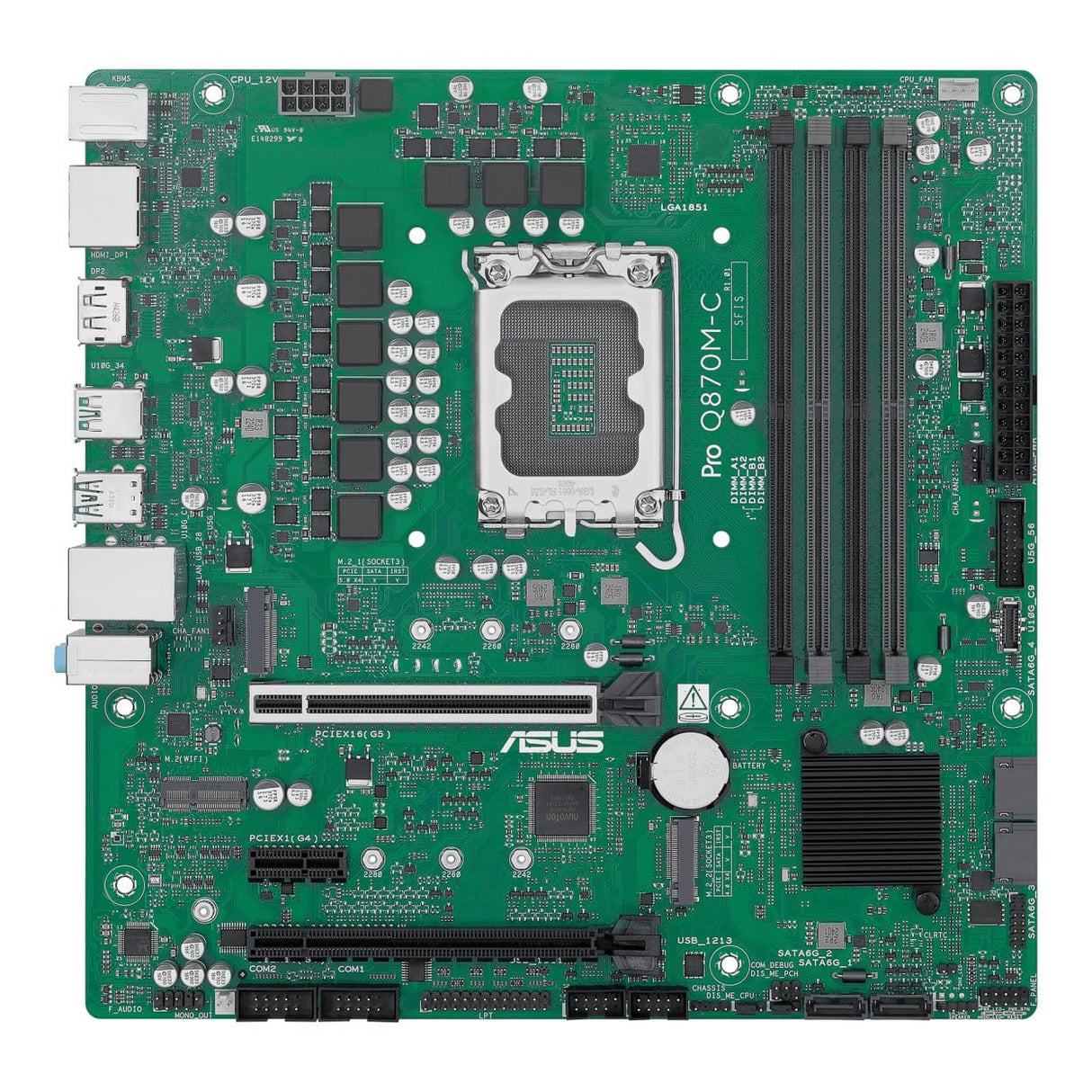 ASUS PRO Q870M-C-CSM Intel Q870 LGA 1851 micro ATX Motherboard 90MB1KEP-M0EAYC