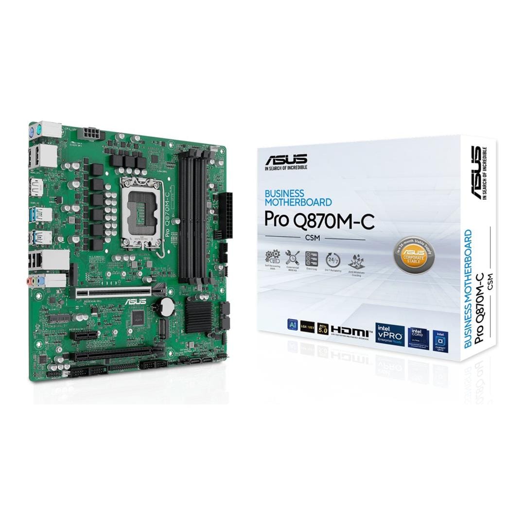 ASUS PRO Q870M-C-CSM Intel Q870 LGA 1851 micro ATX Motherboard 90MB1KEP-M0EAYC