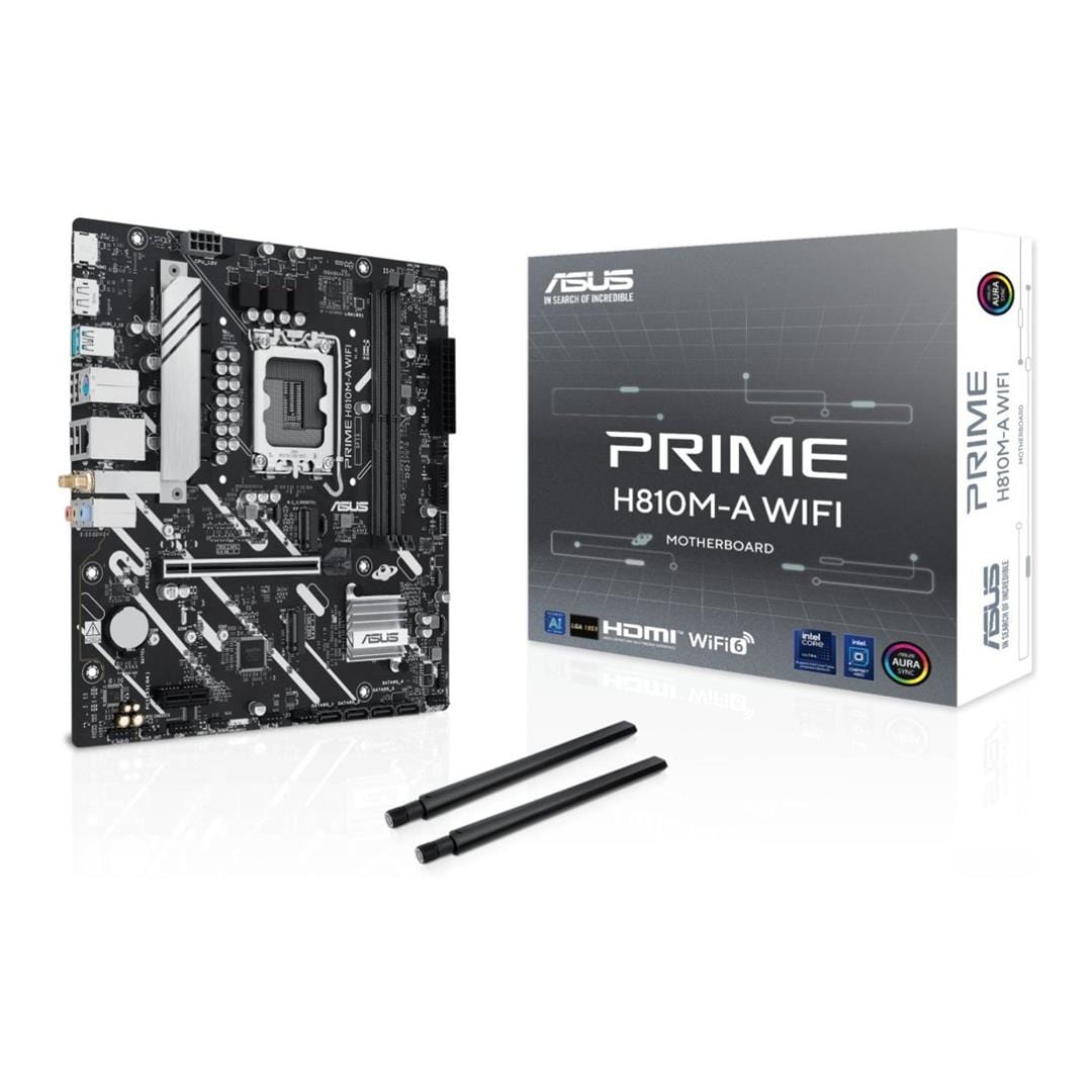 ASUS Prime H810M-A Wi-Fi Intel LGA 1851 micro ATX Motherboard 90MB1KJ0-M0EAY0