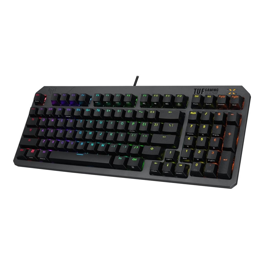 ASUS TUF Gaming K3 Gen II Compact RGB Wired Mechanical Gaming Keyboard Black 90MP0390-BKUA01