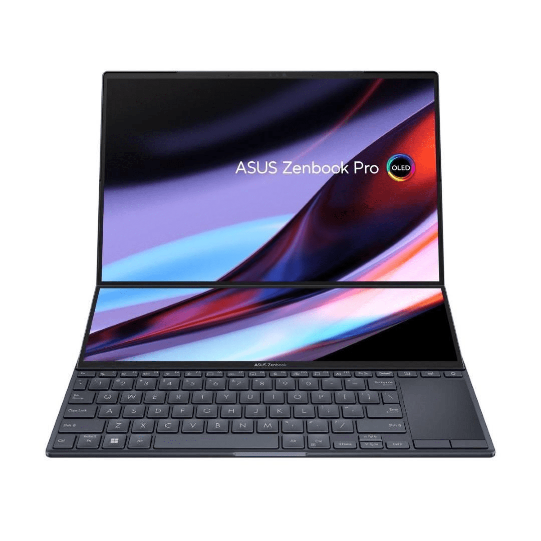 Asus ZenBook Pro 14 Duo OLED 14.5-inch WQXGA+ Laptop - Intel Core i9-13900H 1TB SSD 32GB RAM RTX 4050 Win 11 Home 90NB10X2-M002C0