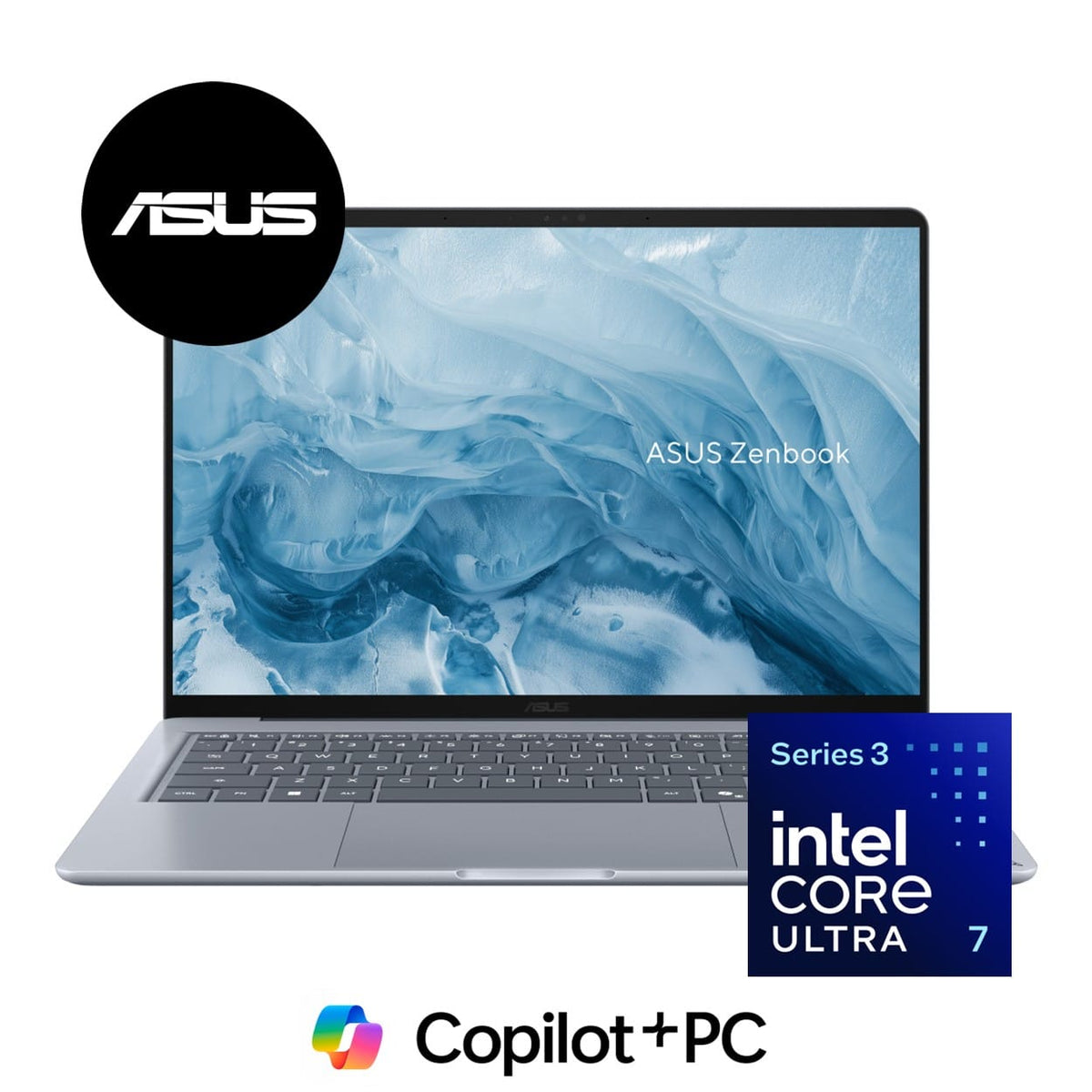 ASUS Zenbook 14 UX3480AA 14-inch FHD+ AI Laptop - Intel Core Ultra 7 355 512GB SSD 16GB RAM Win 11 Home Blue