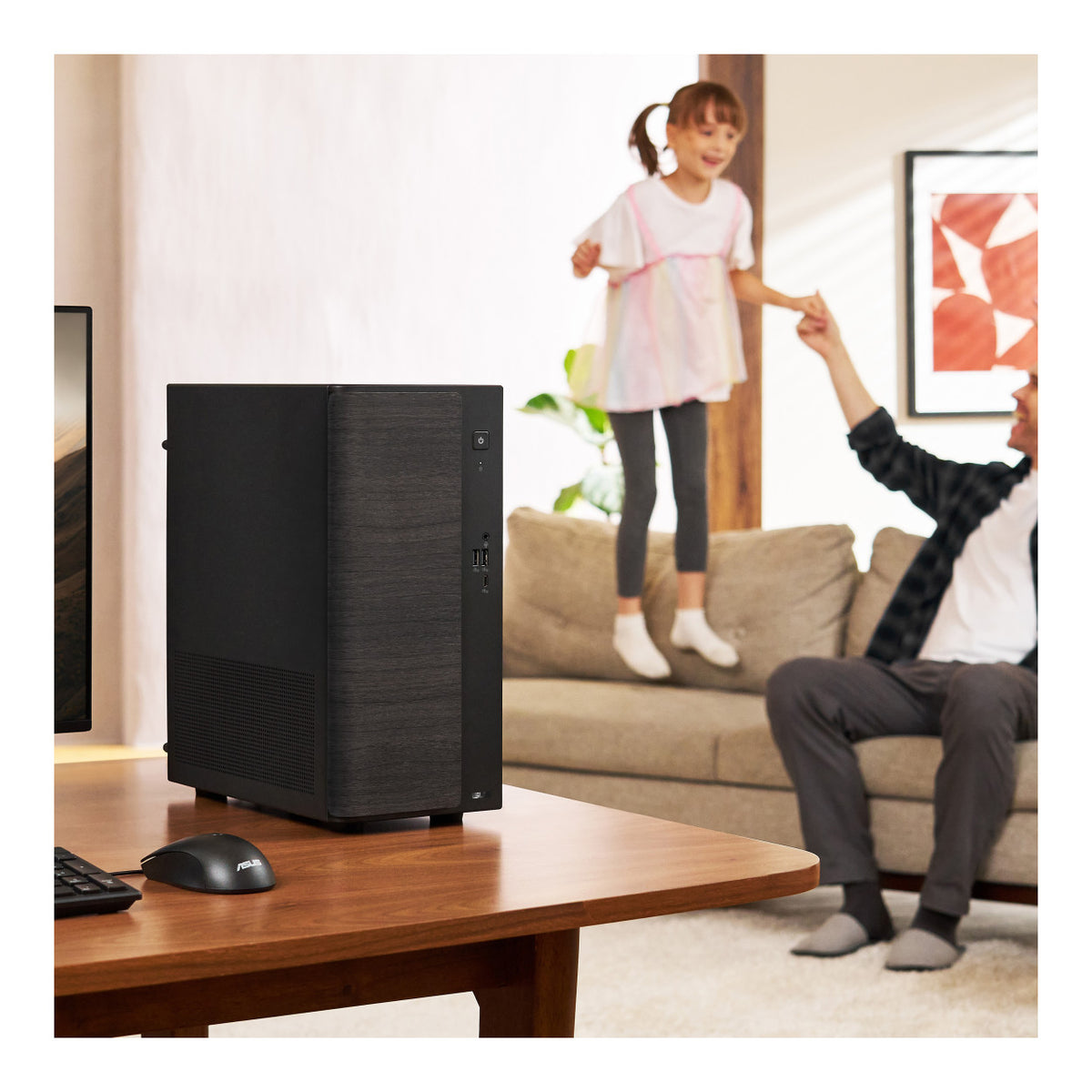 ASUS V501MV Mini Tower PC - Intel Core 3 100U 512GB SSD 8GB RAM Win 11 Home