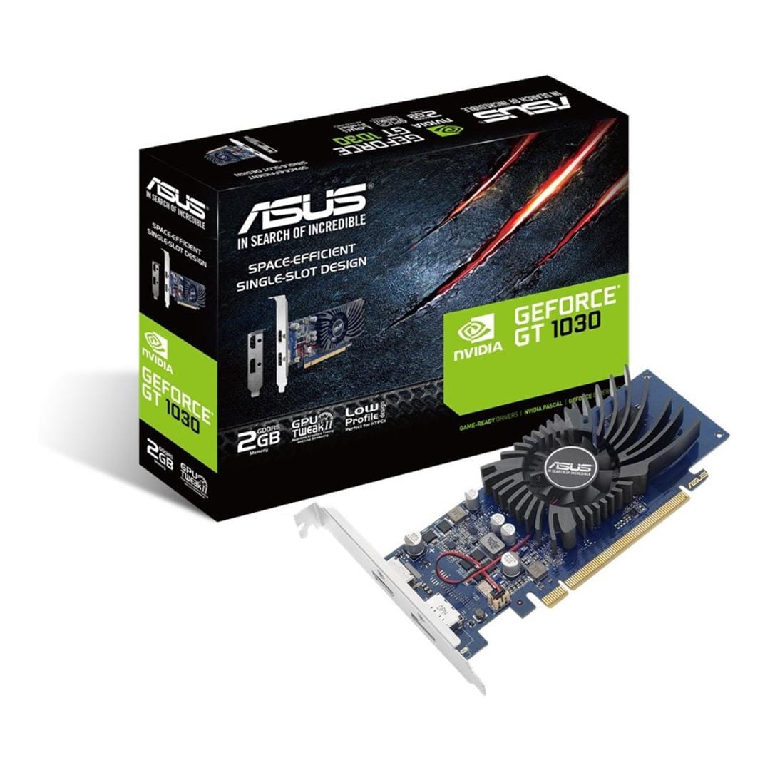 ASUS GeForce GT 1030 2GB GDDR5 Low Profile Graphics Card 90YV0AT2-M0NA00