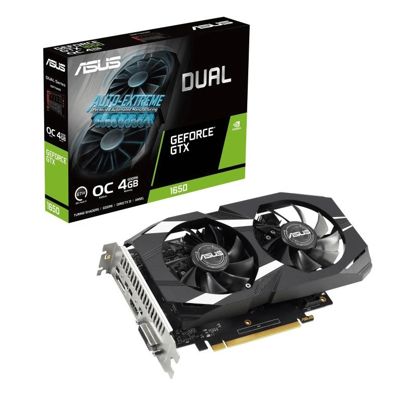 Asus Dual GeForce GTX 1650 V2 OC Edition 4GB GDDR6 Graphics Card 90YV0GX8-M0NA00